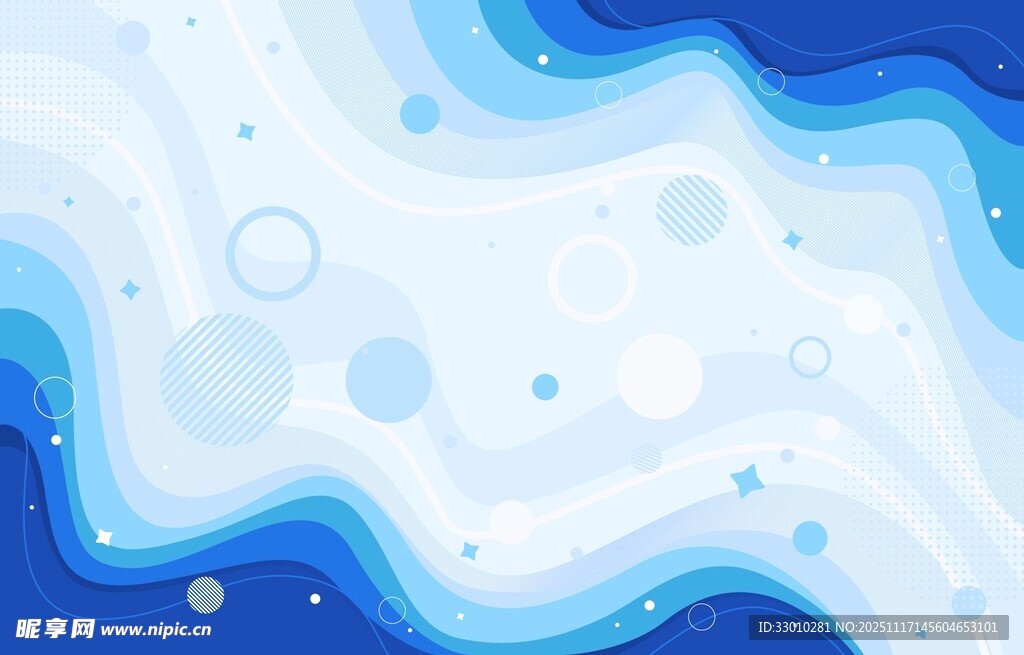 蓝白渐变流体抽象背景图