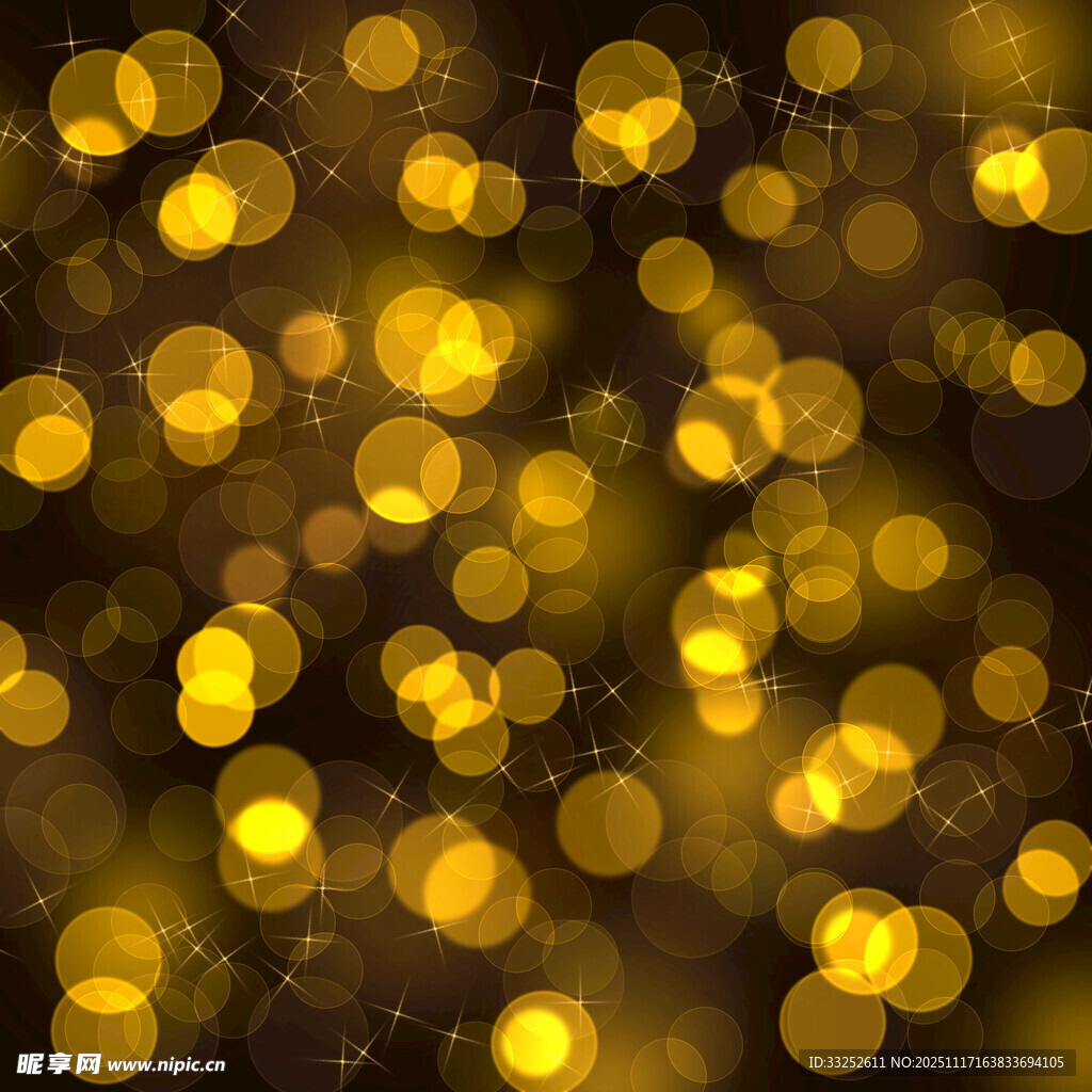 梦幻金色光斑背景图