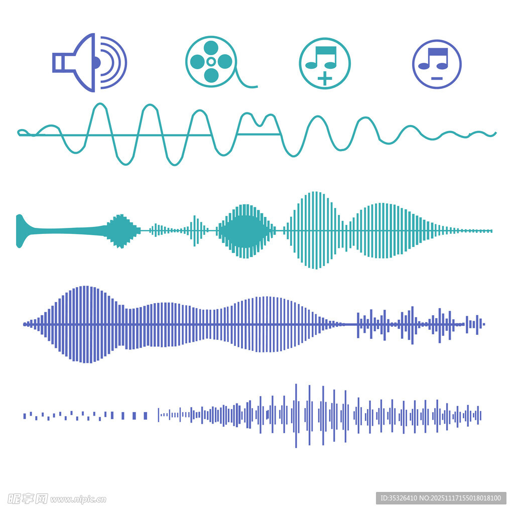 音频波形图案