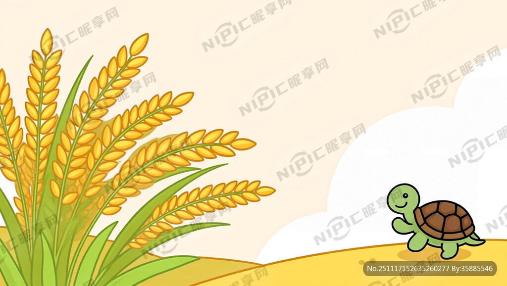 金灿灿的稻谷 甲鱼