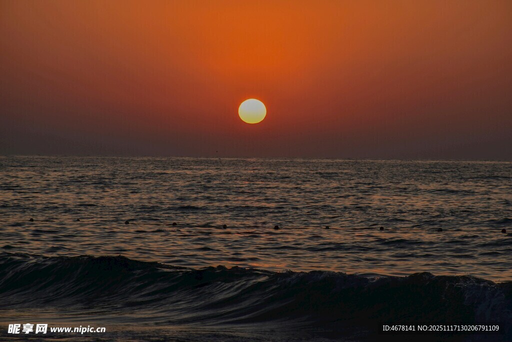 海上落日美景