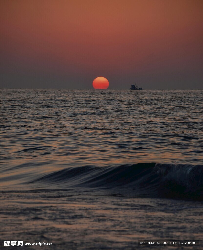 海上落日美景