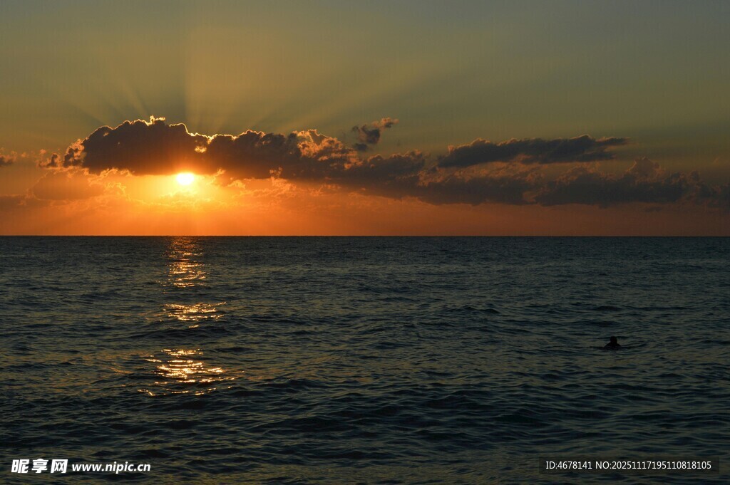 海上日落美景