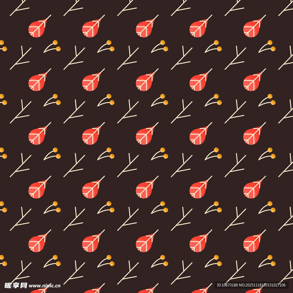 黑色背景草莓图案纹理