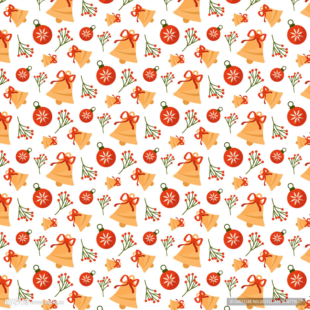 秋季元素无缝图案背景