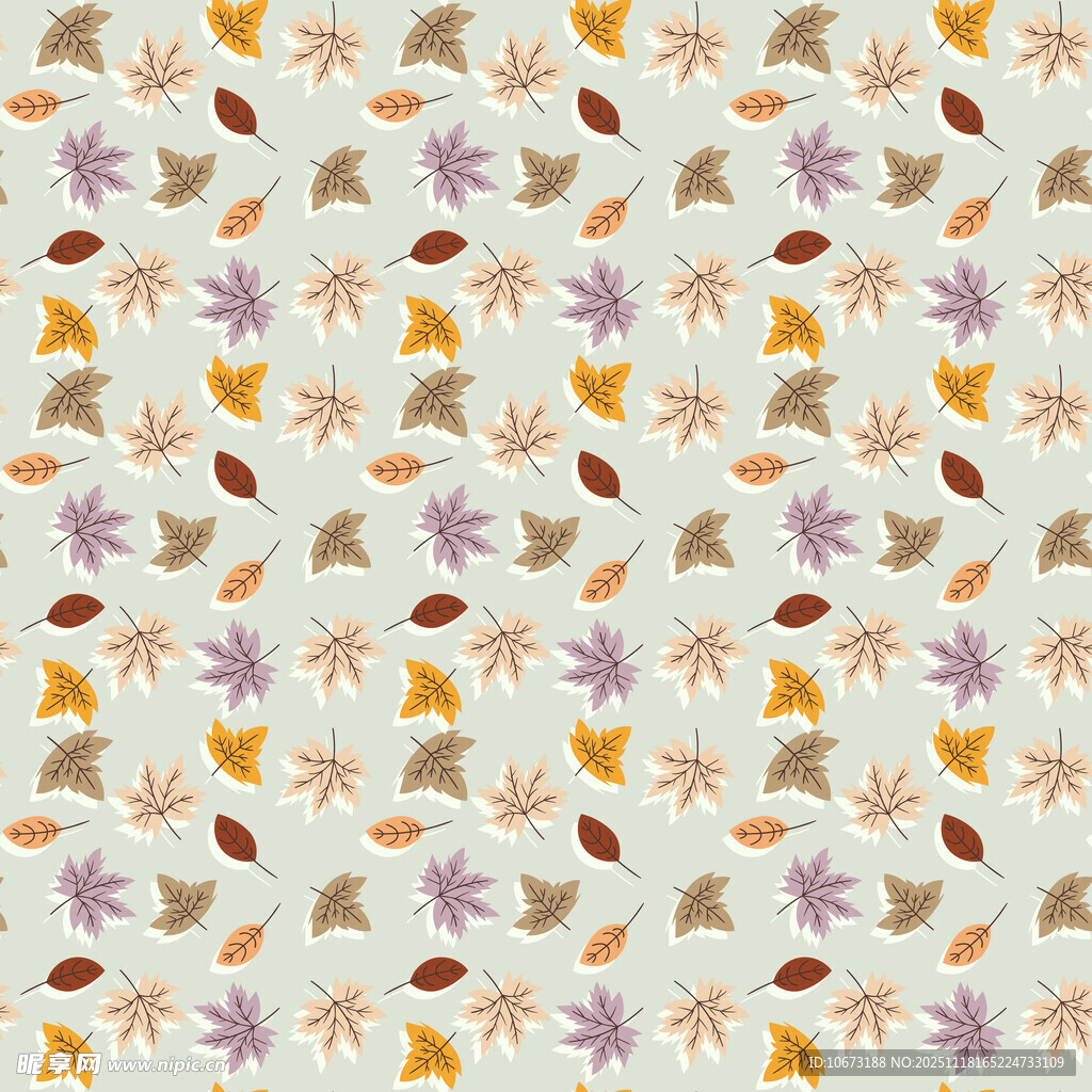 秋季树叶图案背景