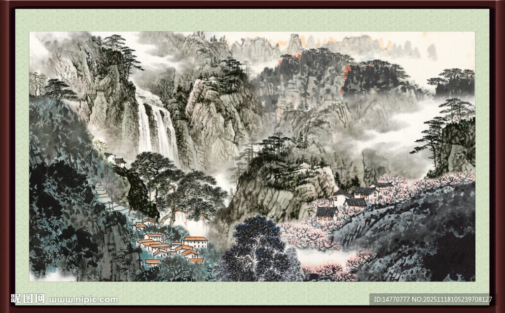  山水中堂画