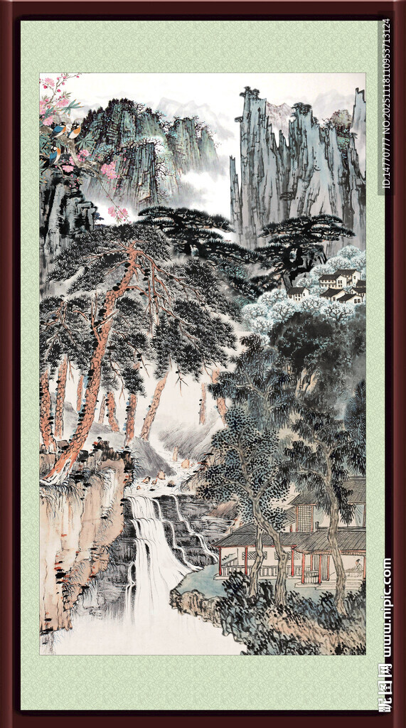  山水中堂画
