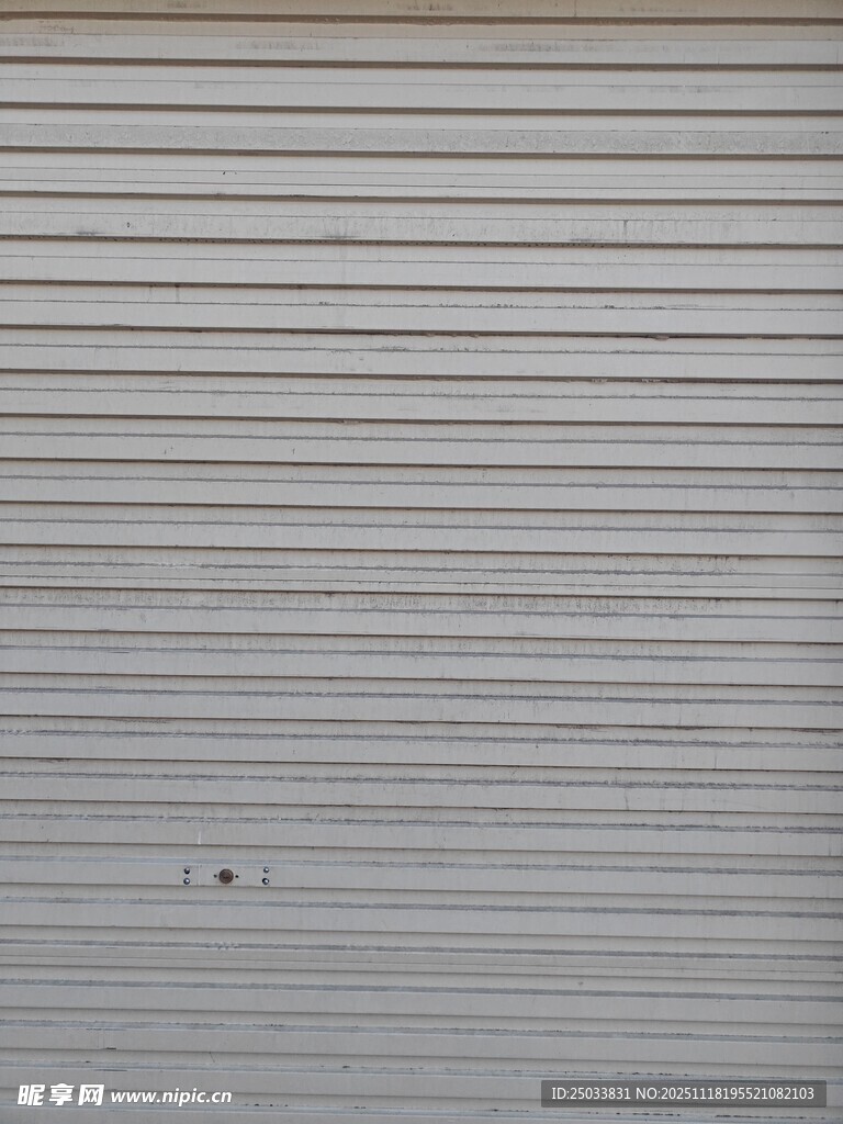 金属卷帘门特写