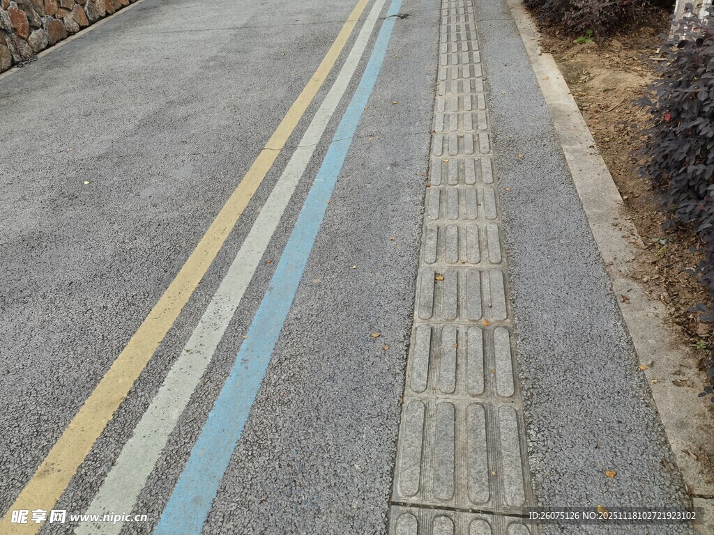 道路上的彩色标线