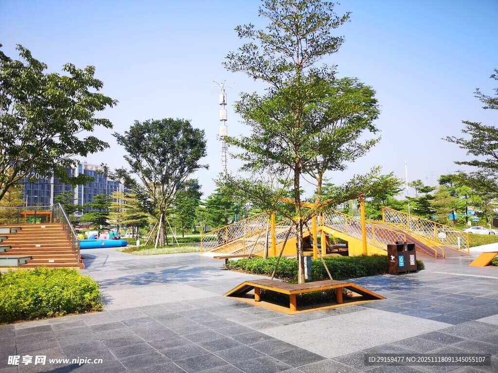 户外儿童游乐区景观