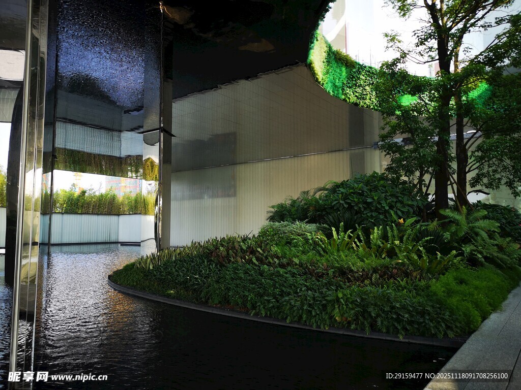 现代庭院景观设计一角