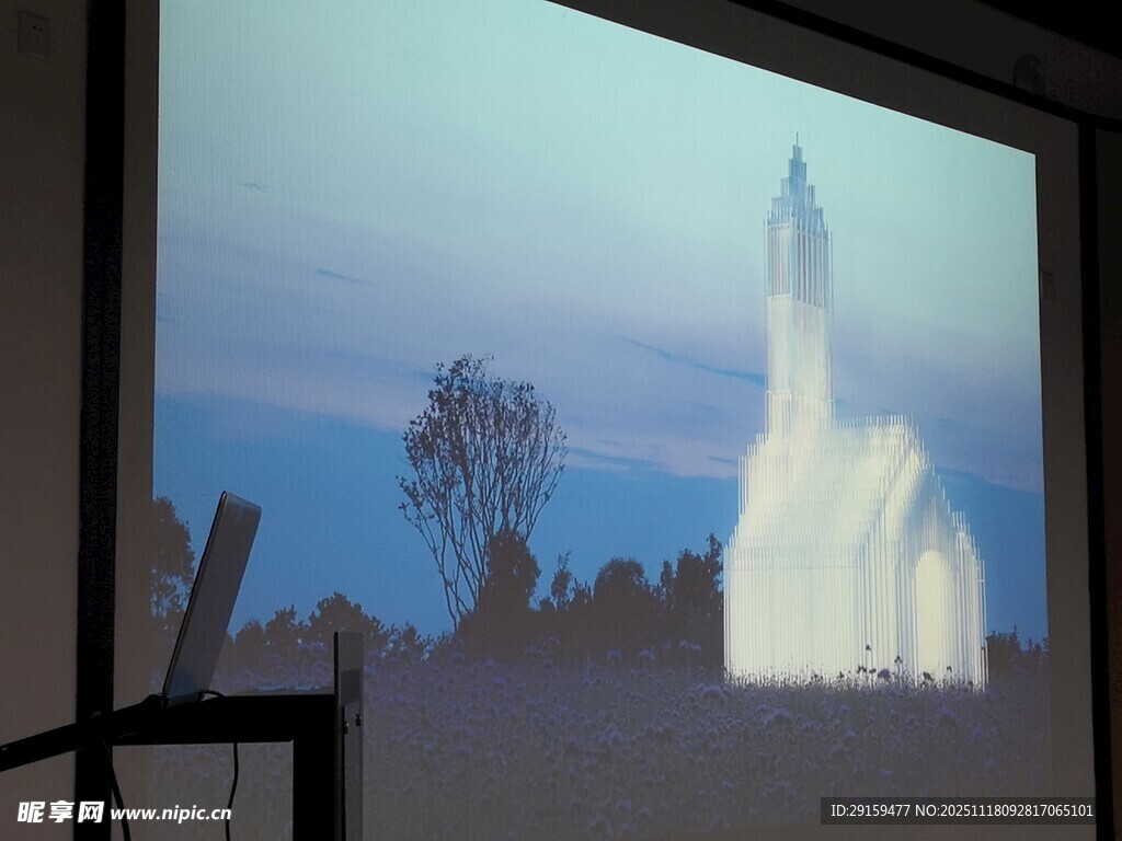 屏幕上的火箭发射场景