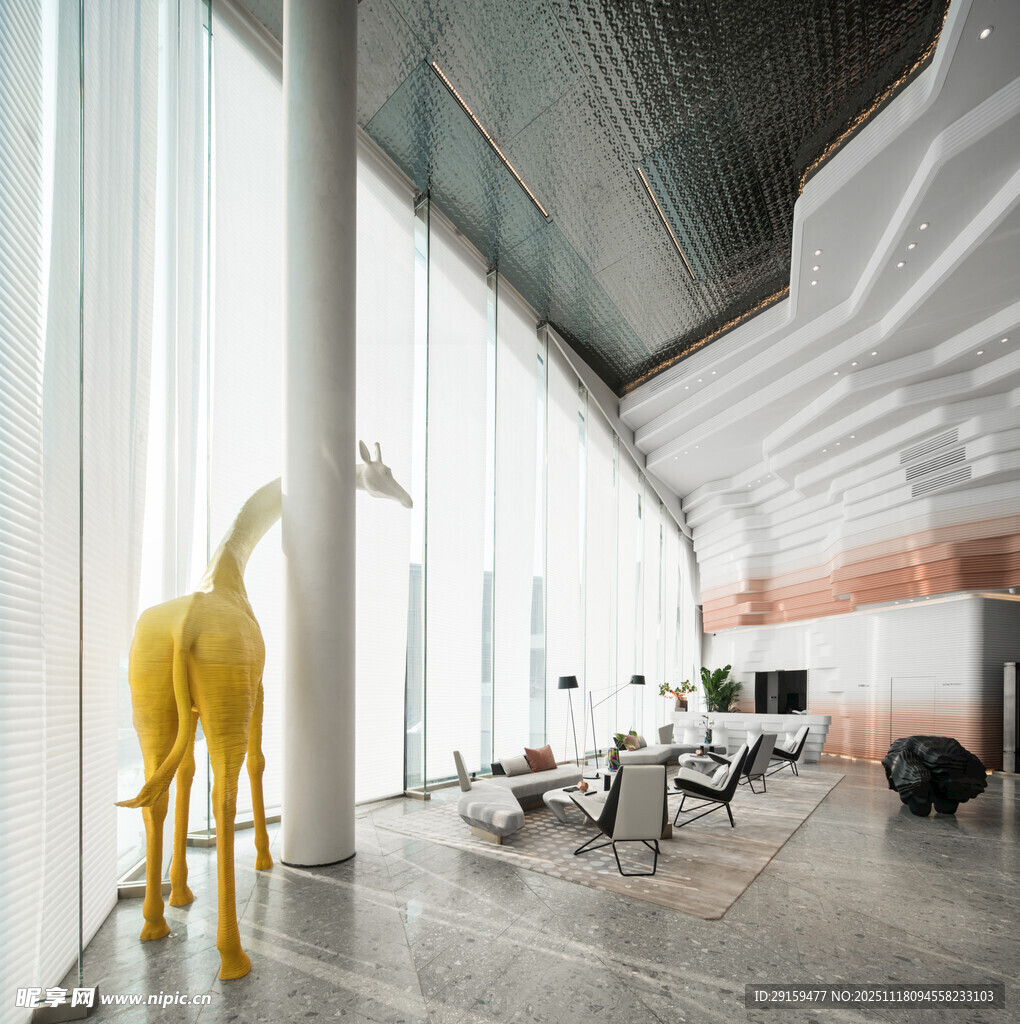 现代艺术风格室内空间展示