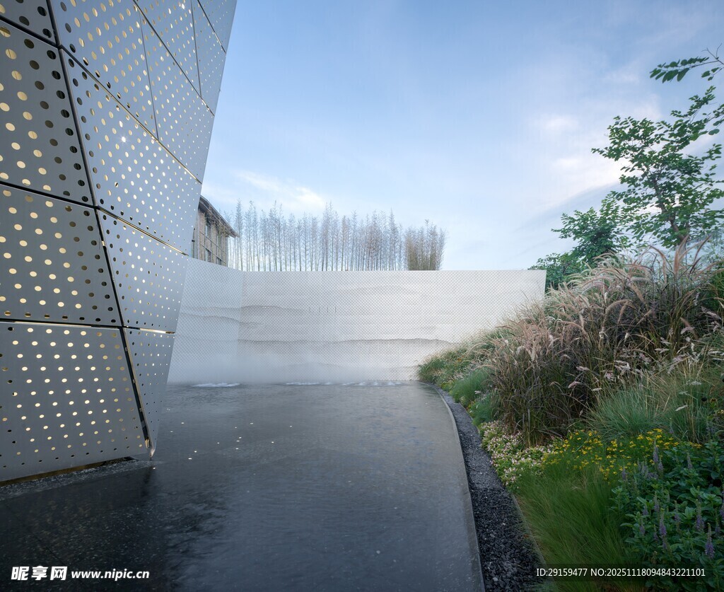 现代风格户外景观通道