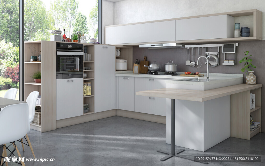 现代简约风格厨房空间