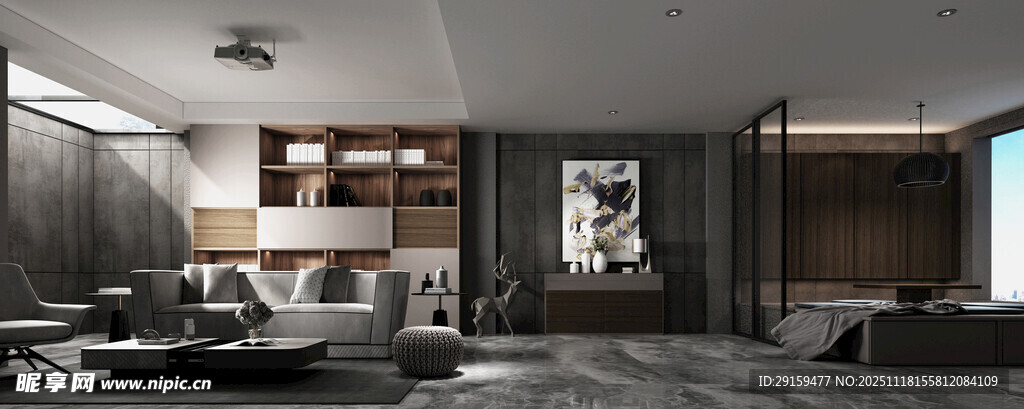 现代简约风格客厅室内设计