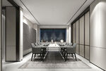 现代简约风餐厅室内设计