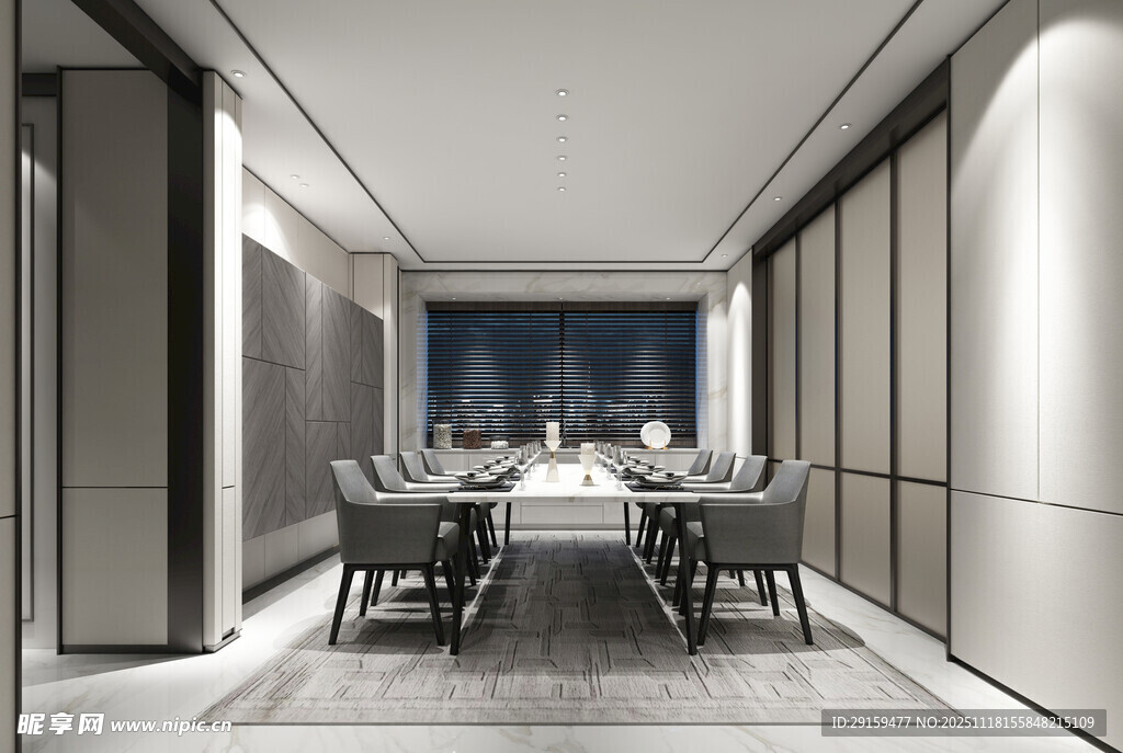 现代简约风餐厅室内设计