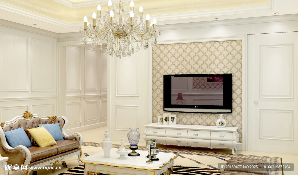 现代简约风客厅室内场景