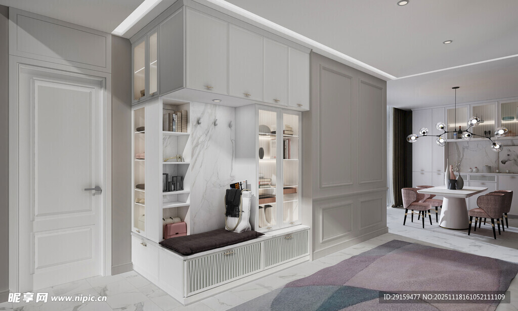 现代简约风时尚衣帽间