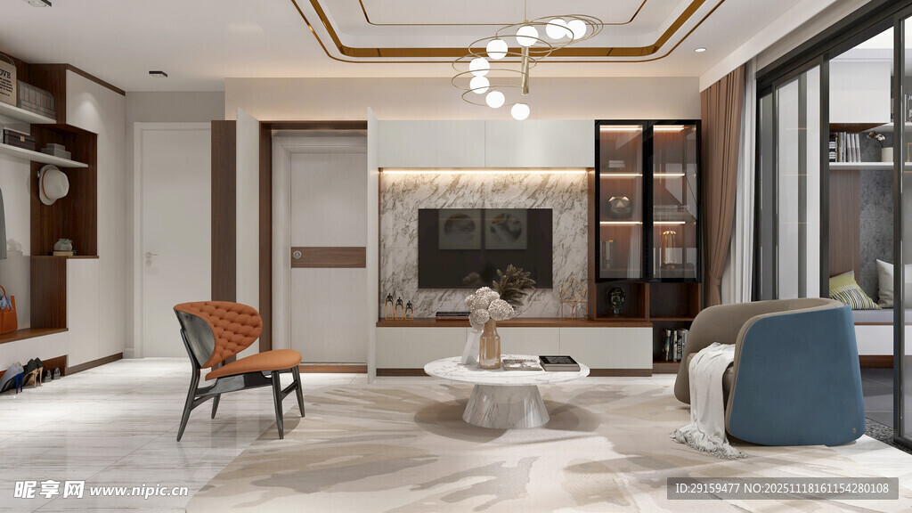 现代简约风客厅室内设计