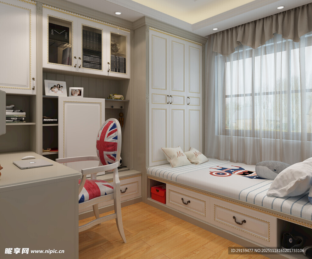 现代简约风格卧室一角