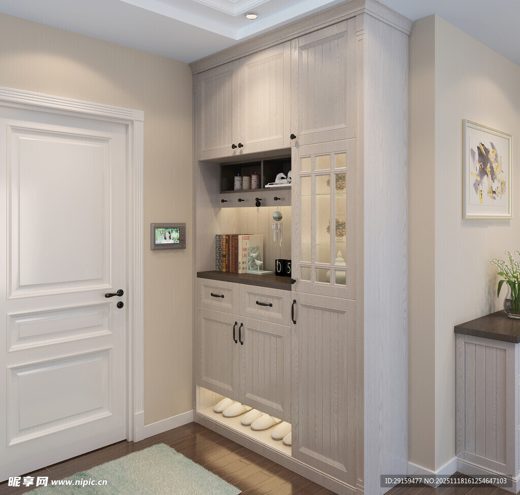 简约入户玄关柜设计展示