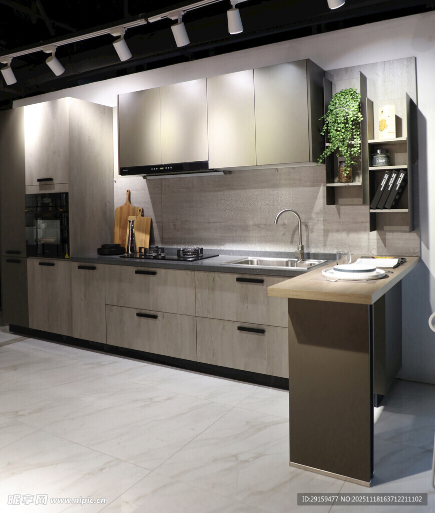 现代风格开放式厨房展示