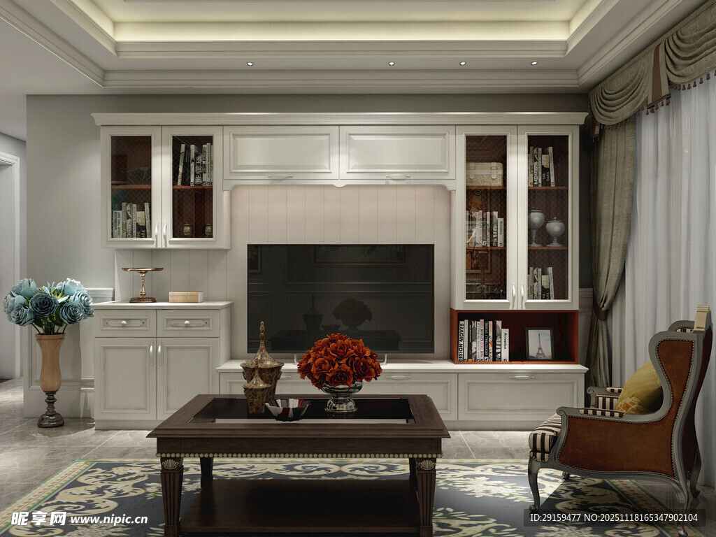 现代简约风客厅优雅场景