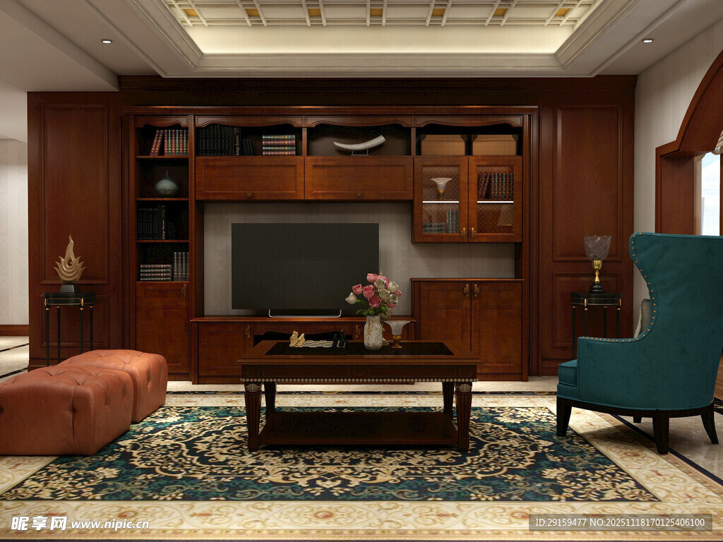 现代中式风格客厅展示