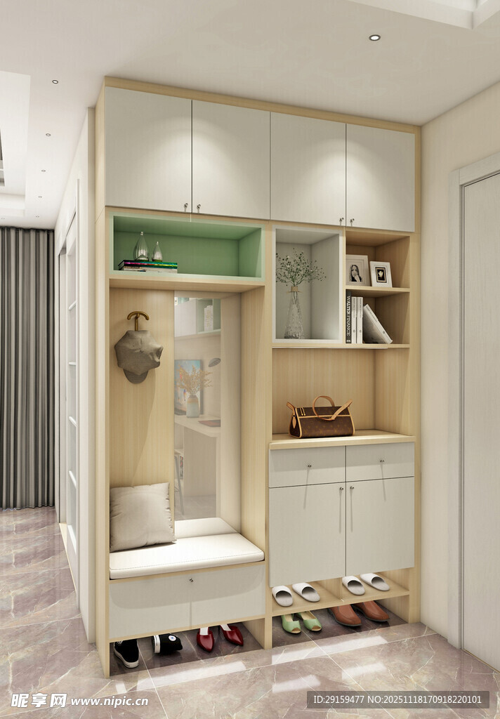 简约入户鞋柜设计展示