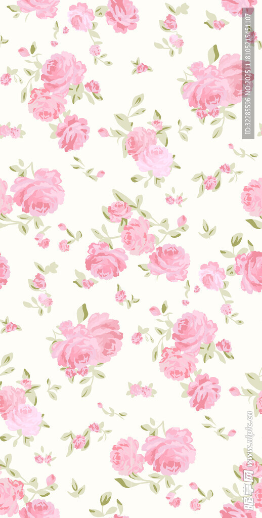 粉色花卉图案背景