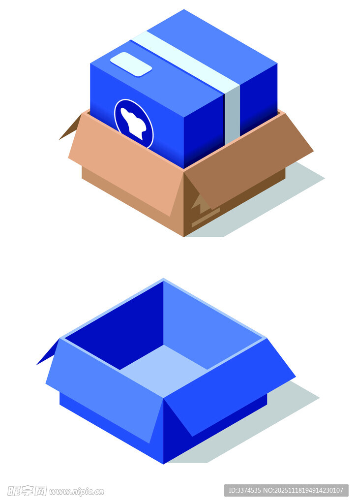 快递盒子购物车空满