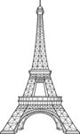 埃菲尔铁塔简笔画