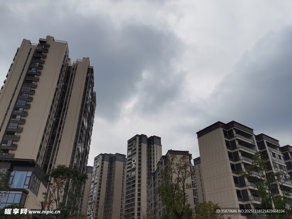 城市高层住宅建筑群