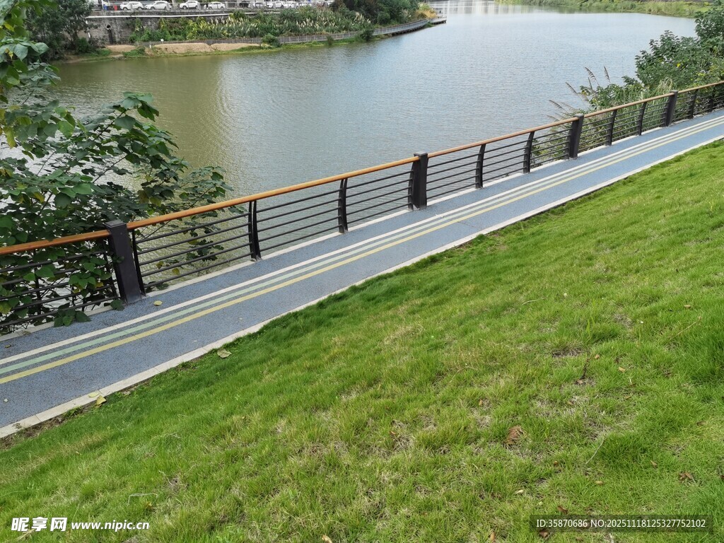 河畔绿道风景