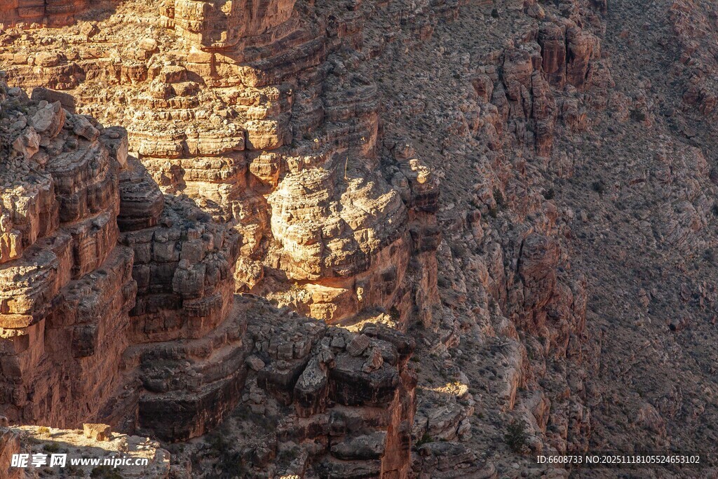 壮丽峡谷岩石景观