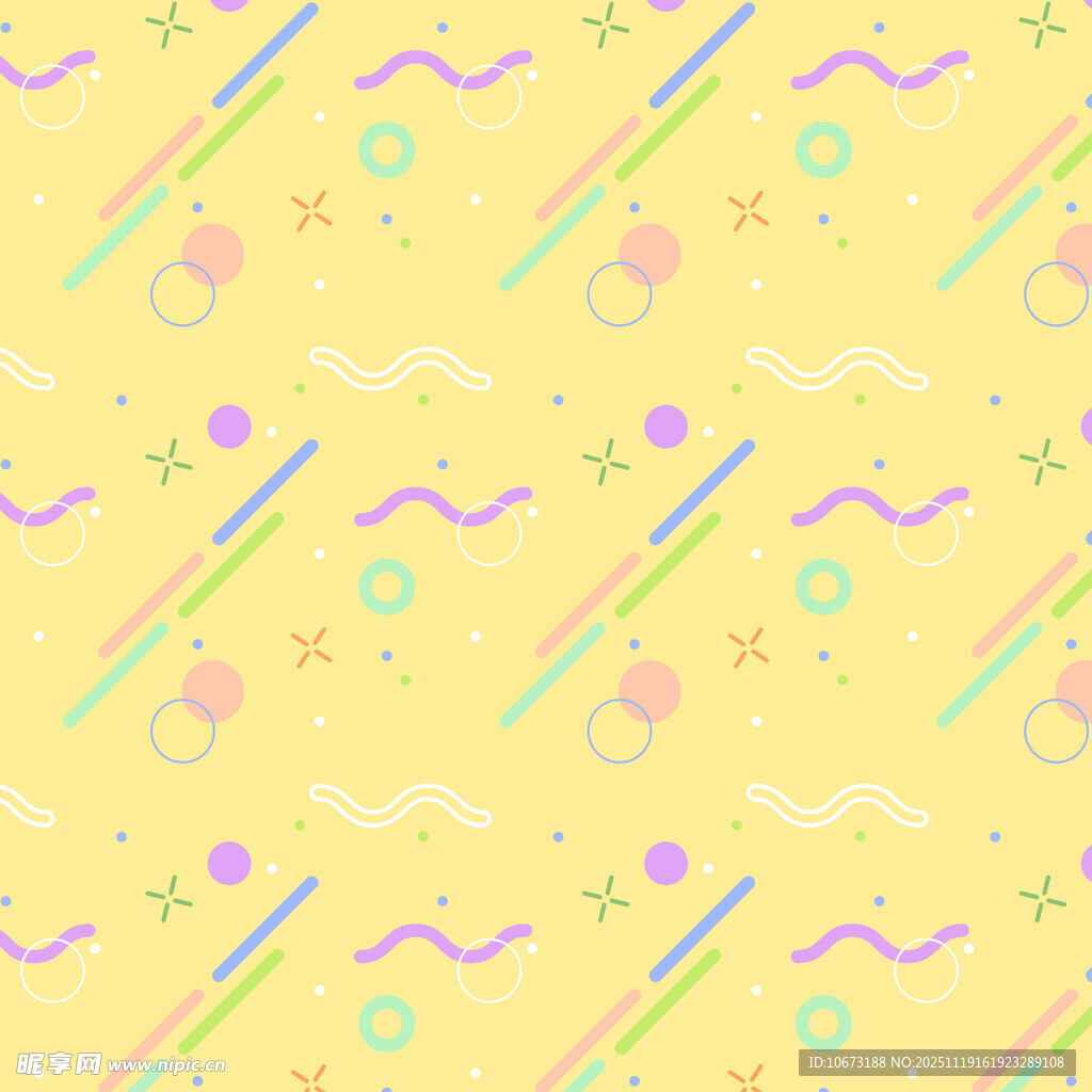 多彩梦幻线条图案背景