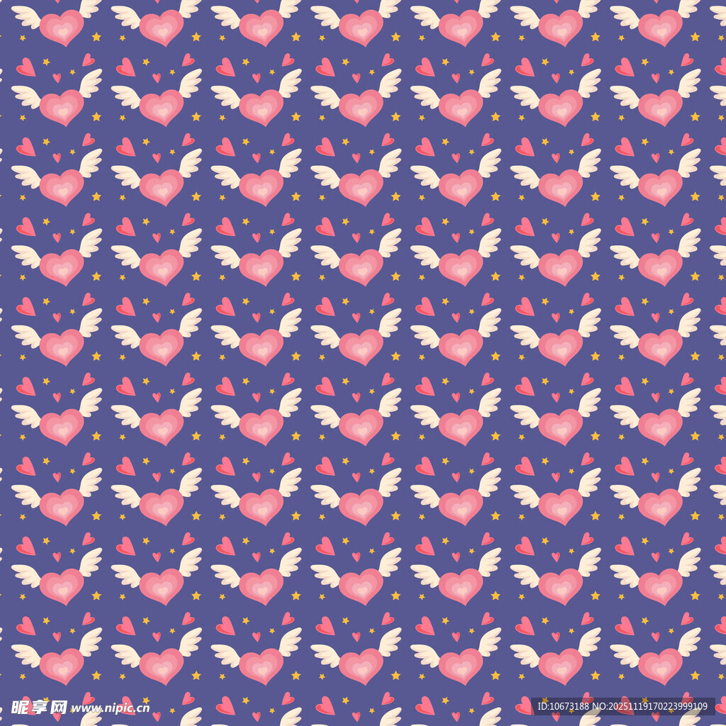 粉色飞鸟紫色底纹图案