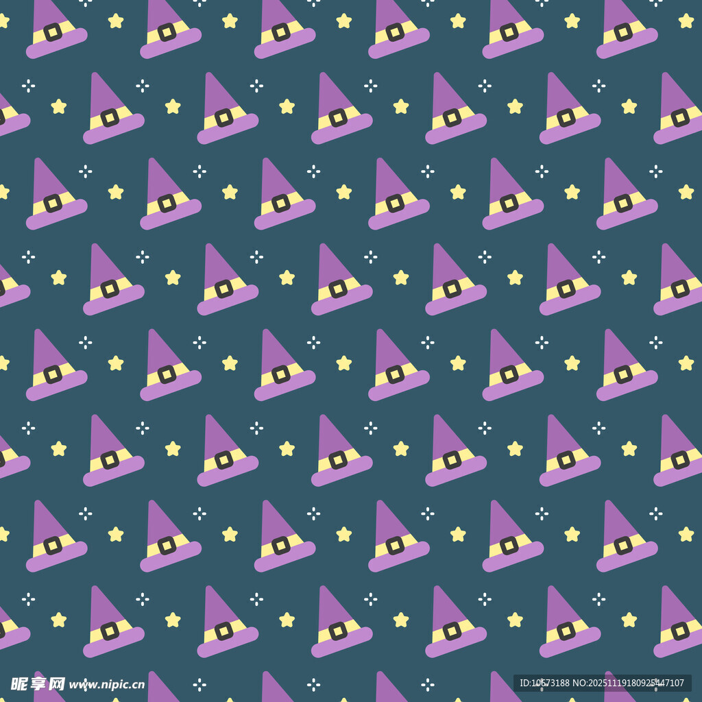 魔法帽图案背景纹理