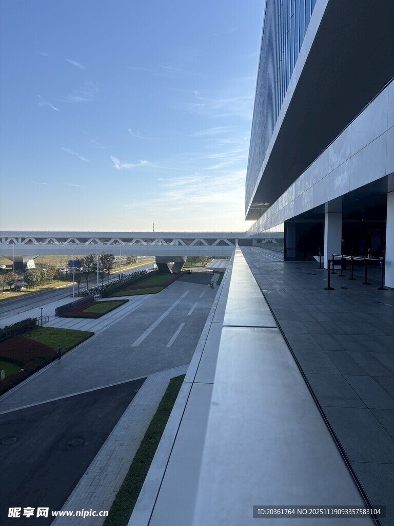 现代建筑露台视野景观