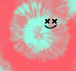 笑脸晕染图案   色彩绚丽