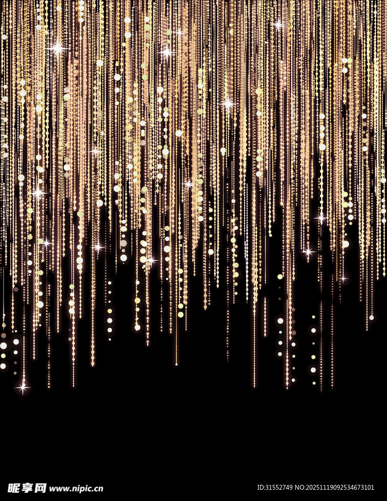 璀璨垂坠装饰灯光秀