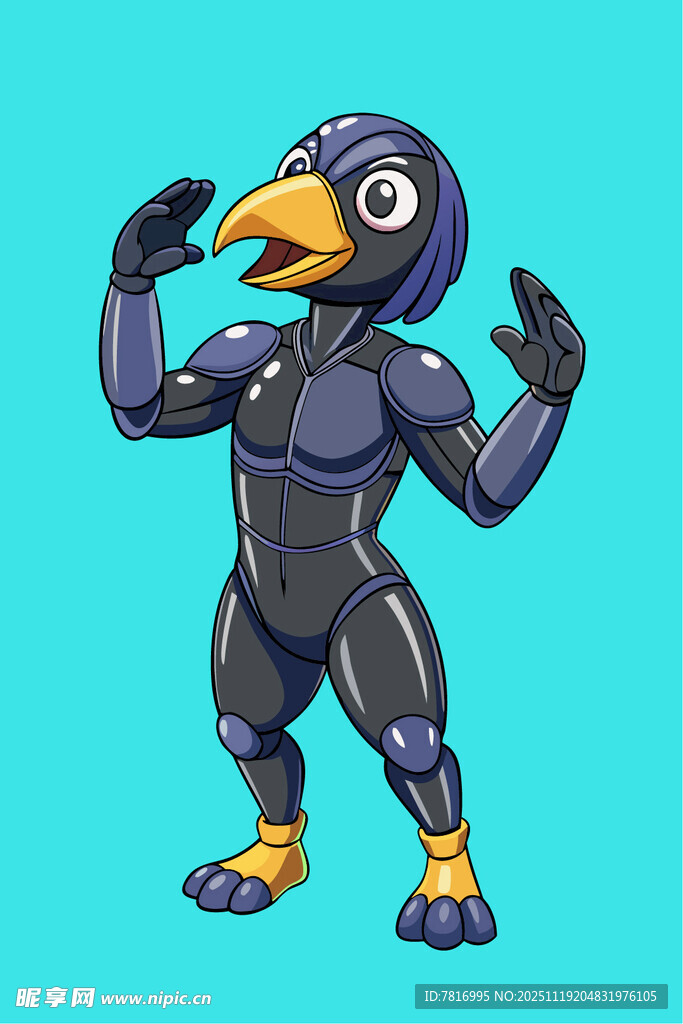 机械乌鸦角色形象展示