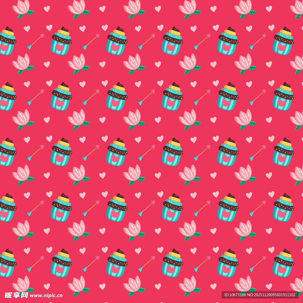 红色波点礼物图案背景