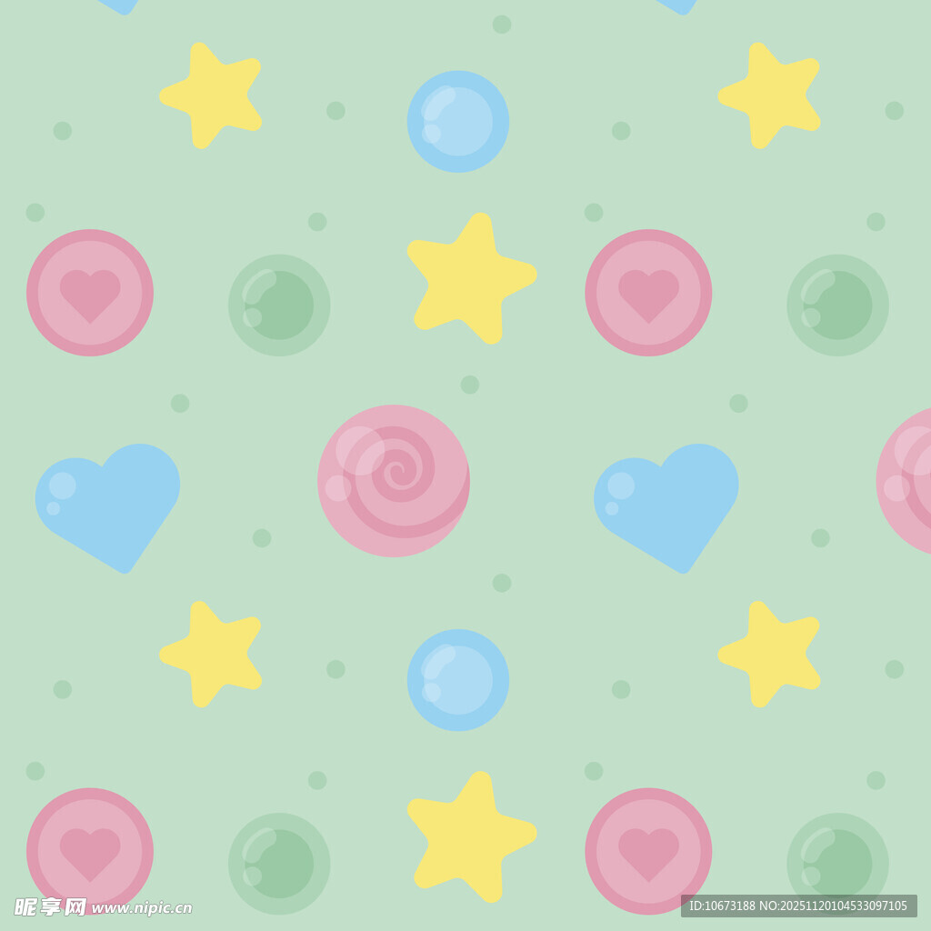 多彩可爱图案背景