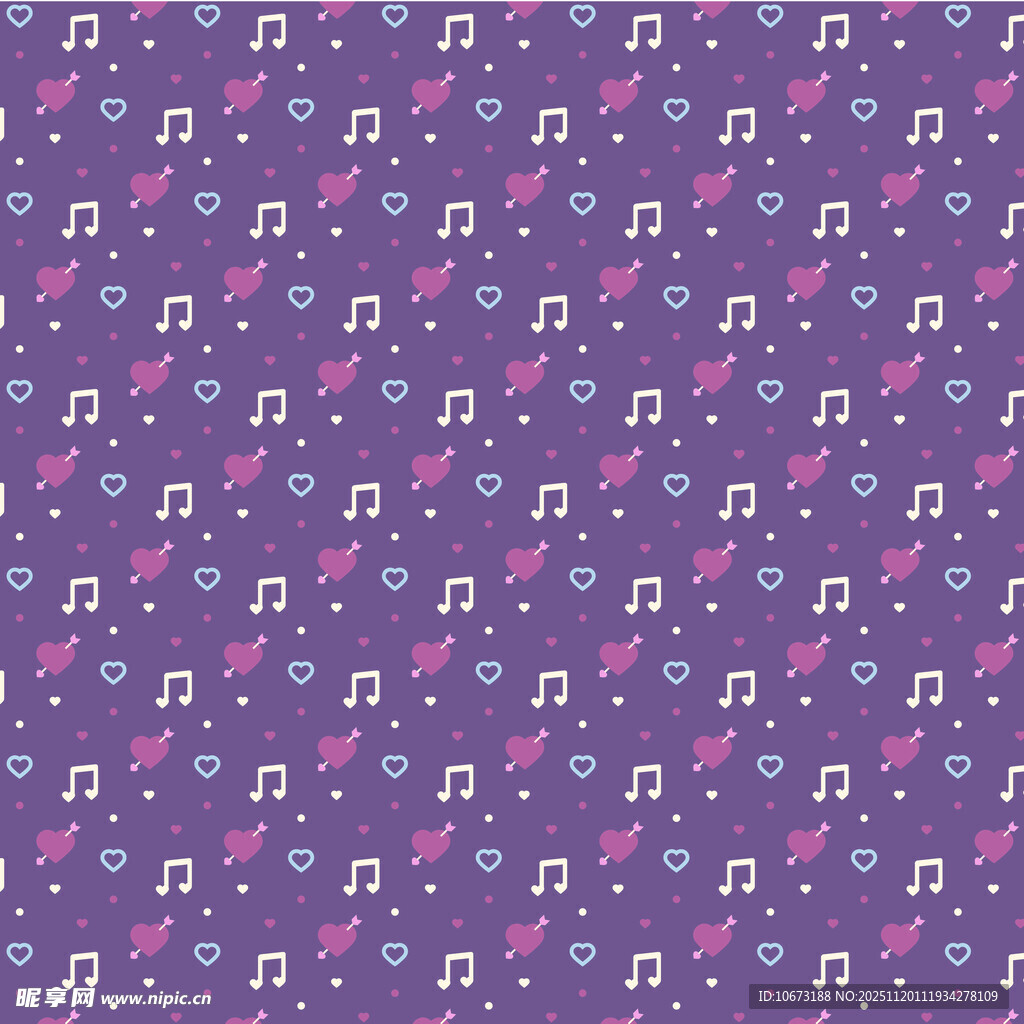 紫色音符图案背景纹理