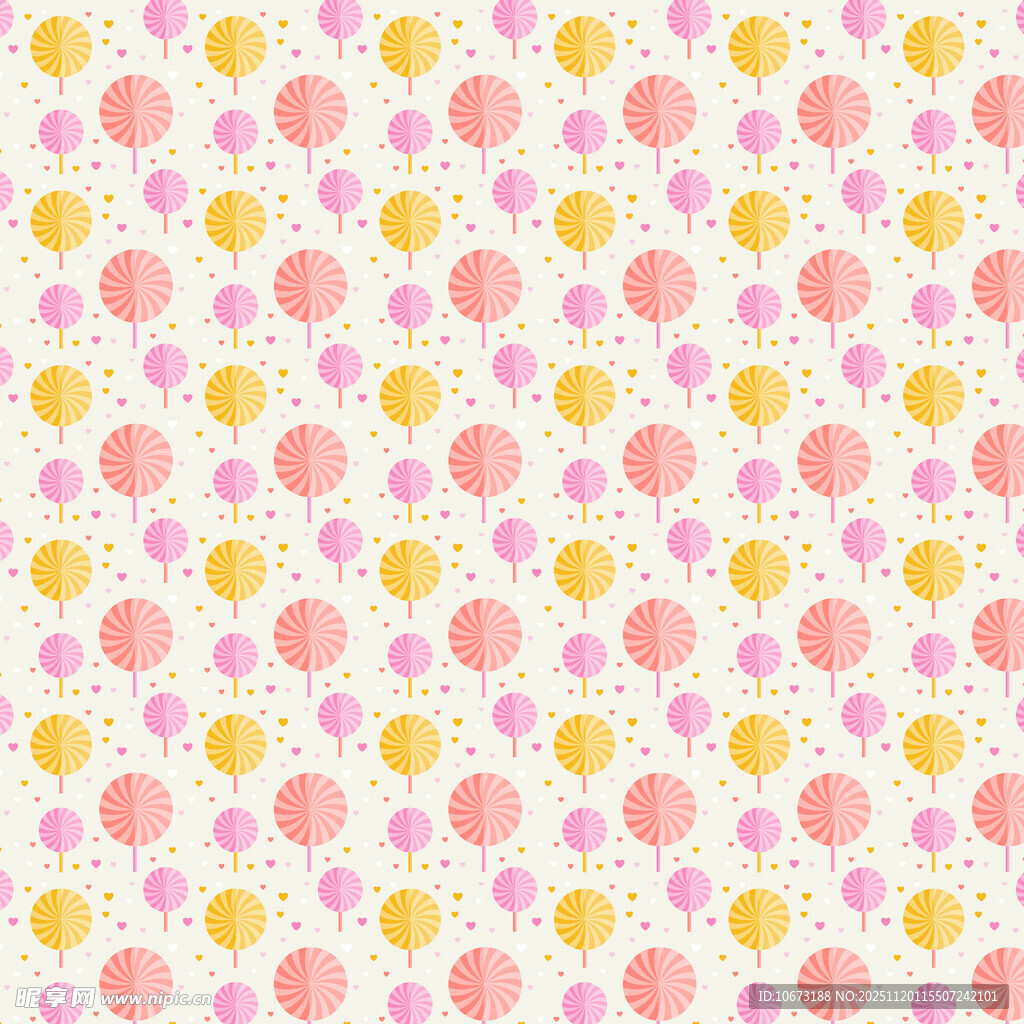 甜美水果图案无缝背景