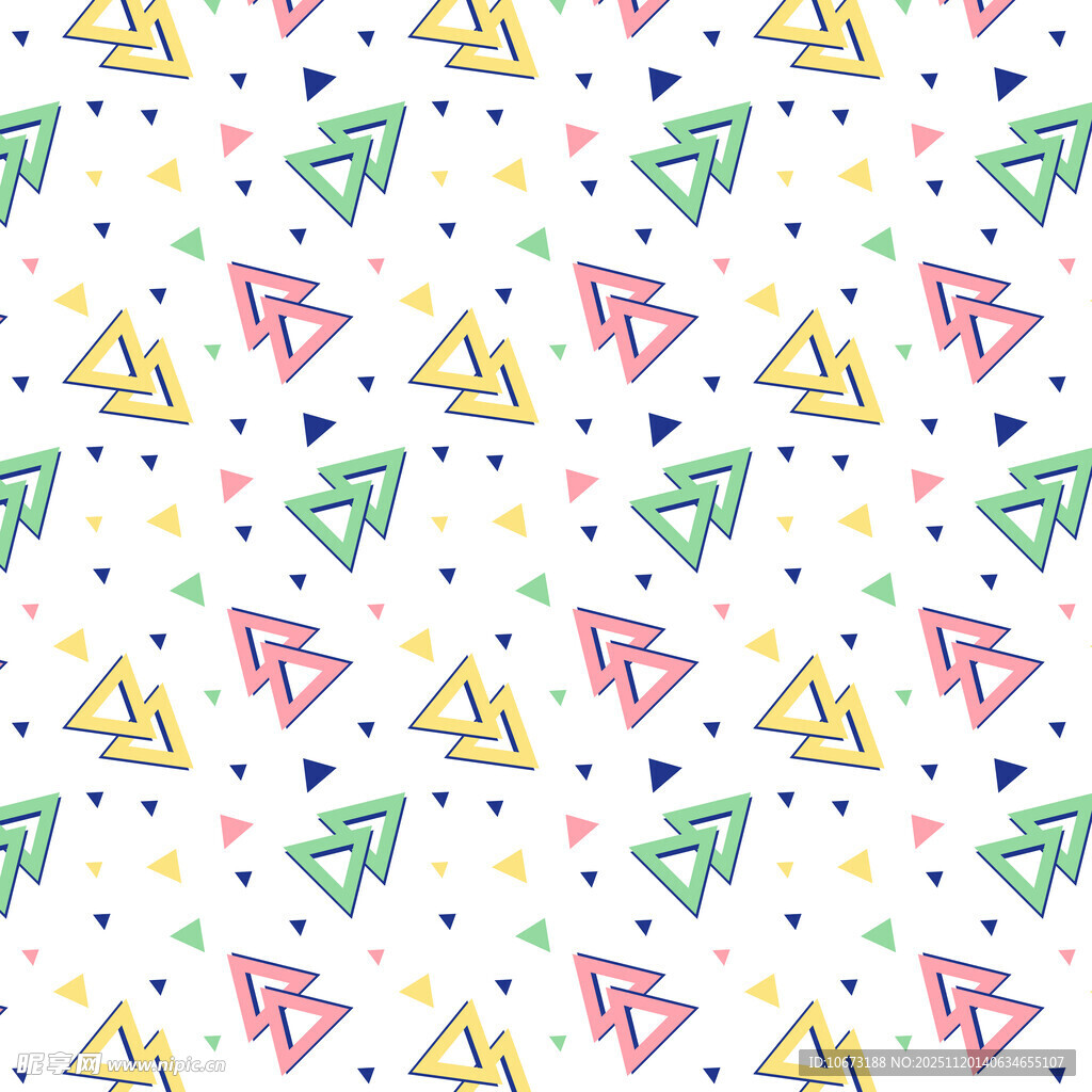多彩三角图案背景纹理